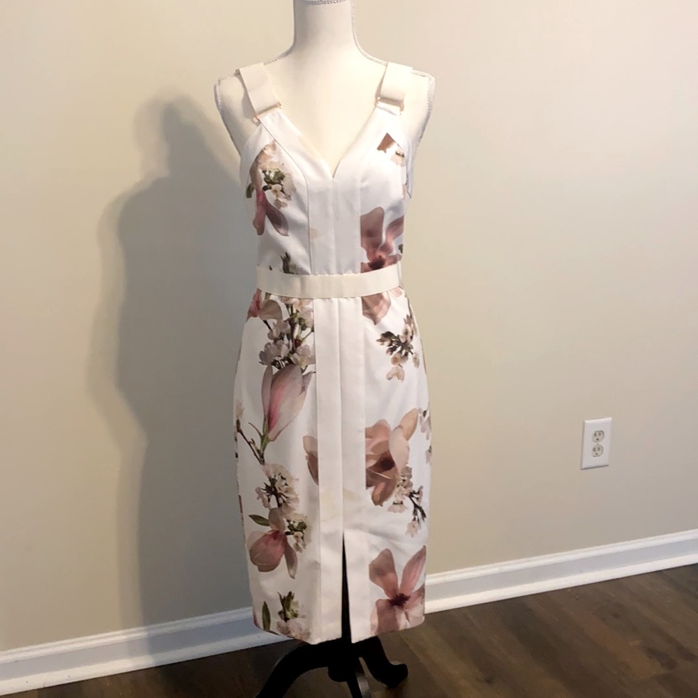 Ted Baker Amylia BodyconDress(White)Women's Dress